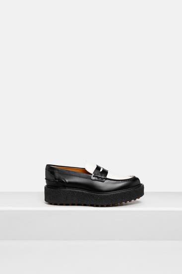 TOD'S - Mokassins 'Fondo Para' zweifarbig