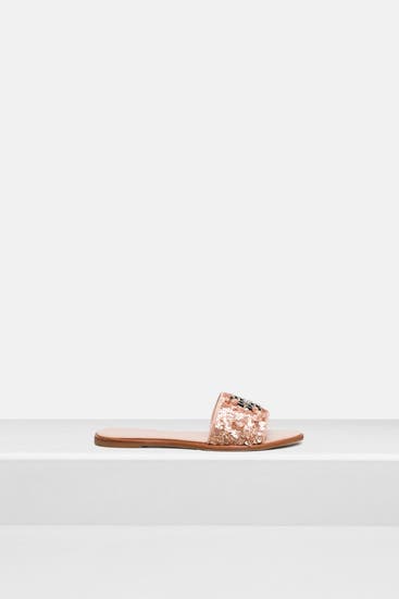 TORY BURCH - Slides 'everly' roségold